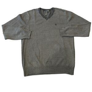 Element Men's Striped V-Neck Sweater Size XL